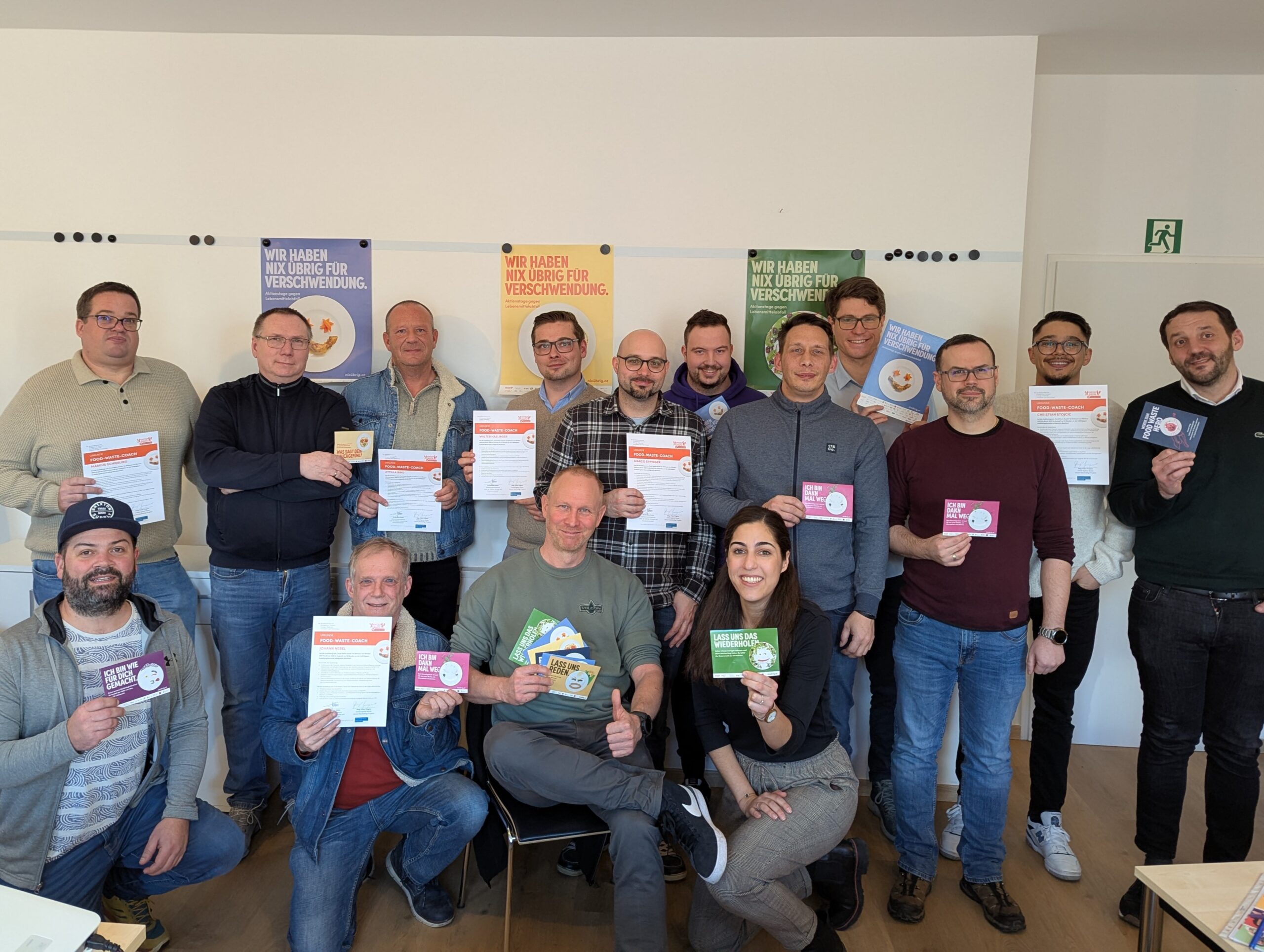 Gruppenfoto der Food Waste Coaches 2025