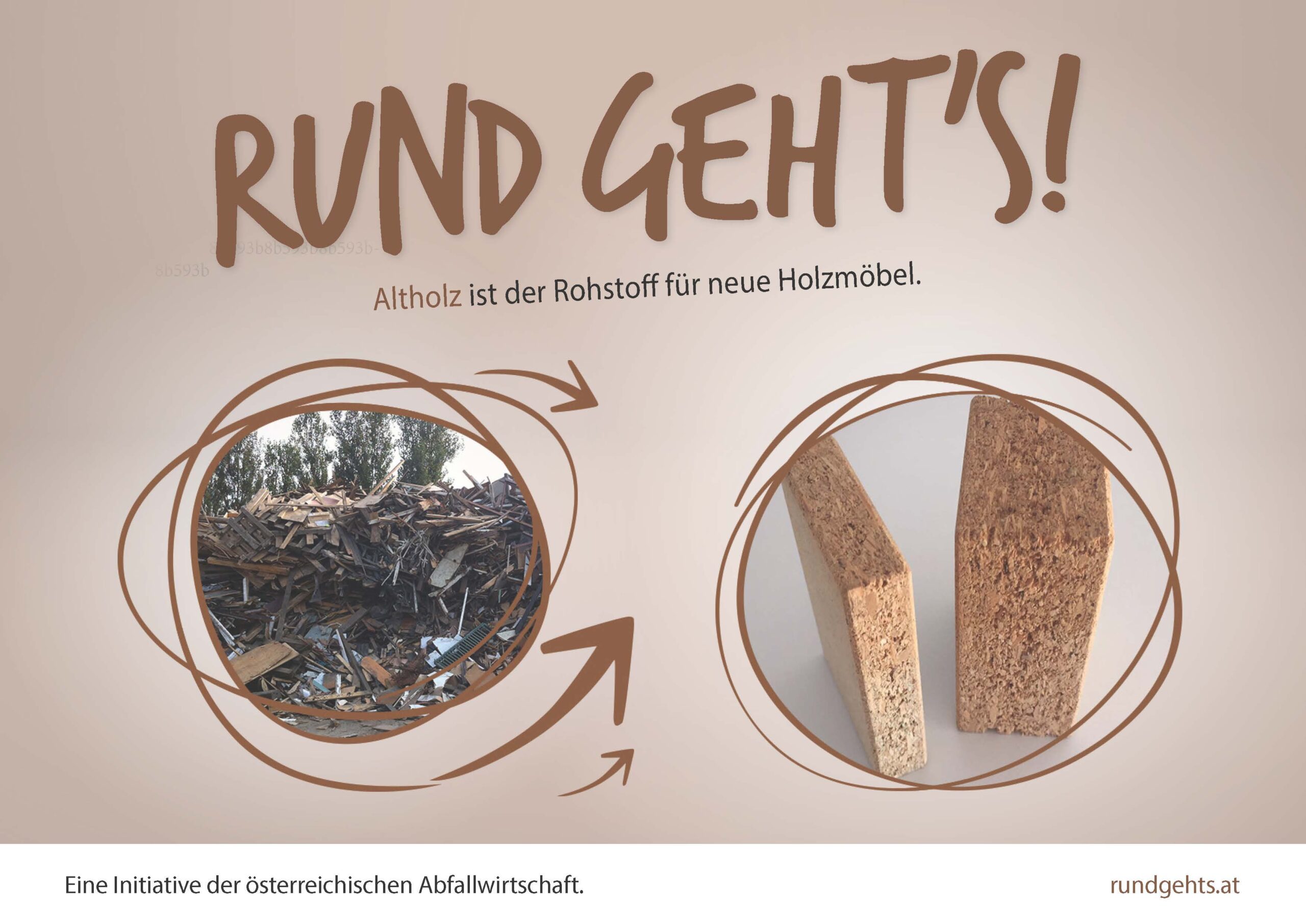 Grafik wie aus Altholz wieder Sperrholzplatten entstehen können