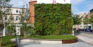 Begrünte Hausfassade